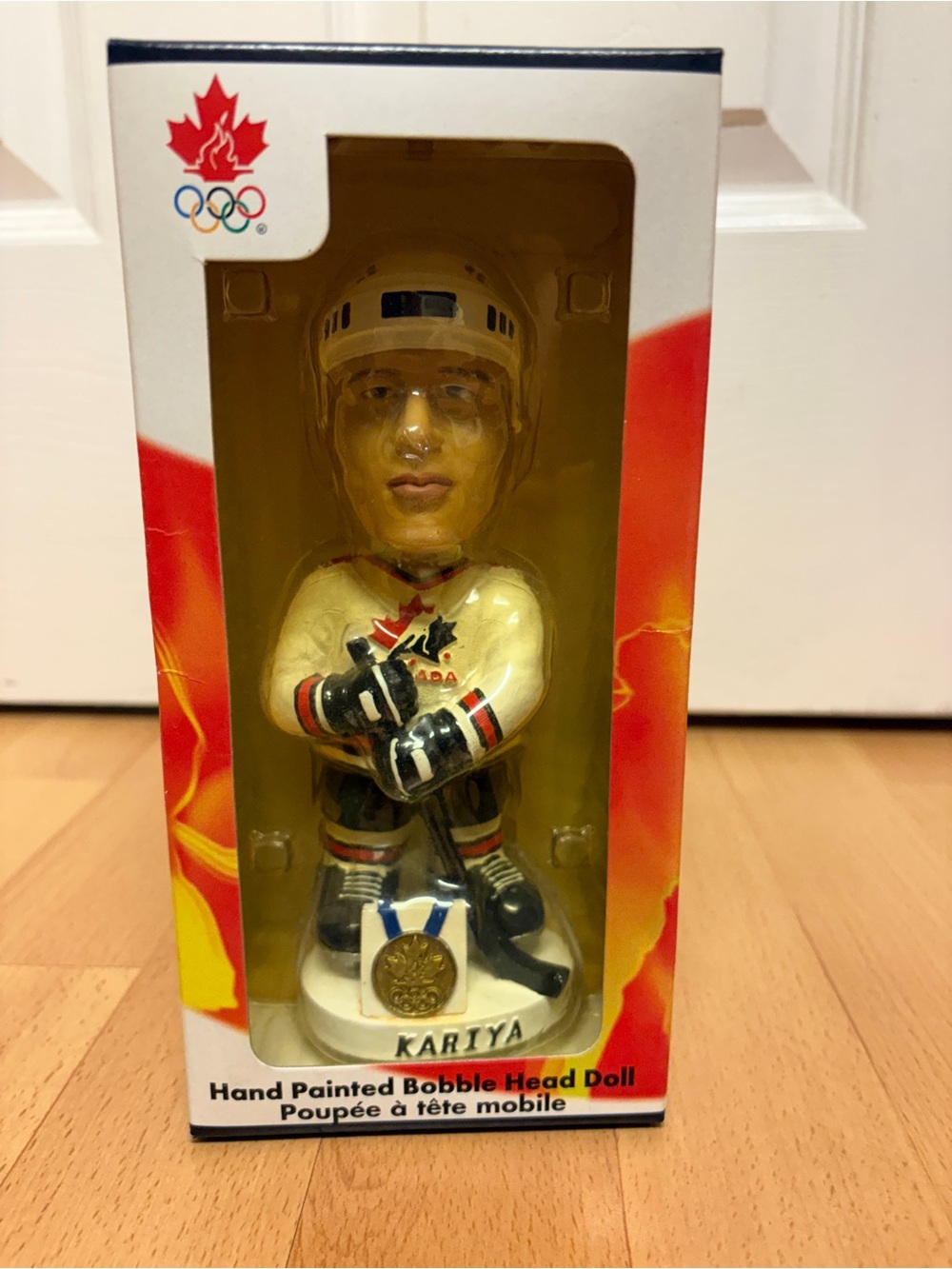 Vintage 2002 Team Canada Olympic Paul Kariya Bobblehead - New In Box